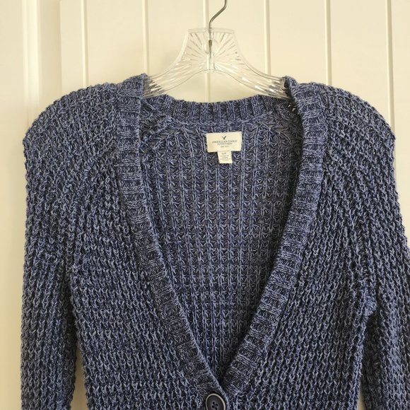 American Eagle Outfitters Women knit Sweater Blue Size S/P - Picture 3 of 15